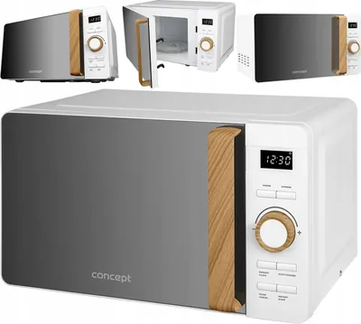 Zdjęcie produktu dla Mikrofalówka 800 W, pojemność 20 litrów, design skandynawski, 8 programów i funkcja automatycznego startu