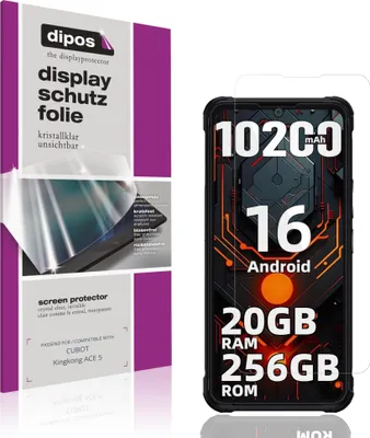 Produktbild von 4x Schutzfolie für CUBOT Kingkong ACE 5 klar Displayschutzfolie Folie Display Schutz dipos