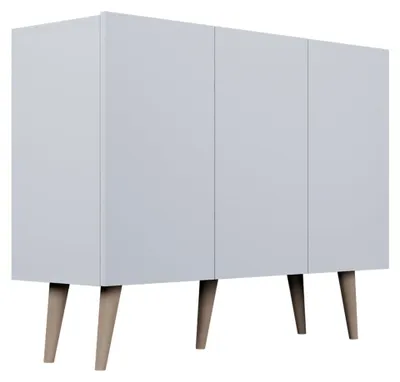 Produktbild von Buffet Toronto mit 3 Türen, Weiß, 120cm