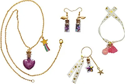 Image de Janod set de bricolage de bijoux - kit de bricolage de flacons magiques créatifs