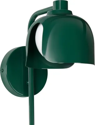 Zdjęcie produktu dla Kinkiet ścienny OSRAM Decor Corolle Wall, zielone metalowe szkło, gniazdo G9, kabel tekstylny, styl retro
