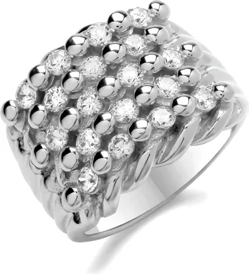 Produktbild von Edler 925 Sterling Silber Herren/Damen - Ring, 63 (20.1); TRS35291RSU