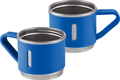 Produktbild von Kaffee/Espresso Becher, 2-teilig, dunkelblau, matt, 150 ml