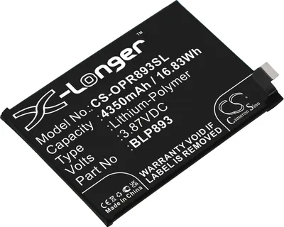 Produktbild von TECHTEK Akku Kompatibel mit [OPPO] PFJM10, Reno 7, Reno 7 5G Ersetzt BLP893