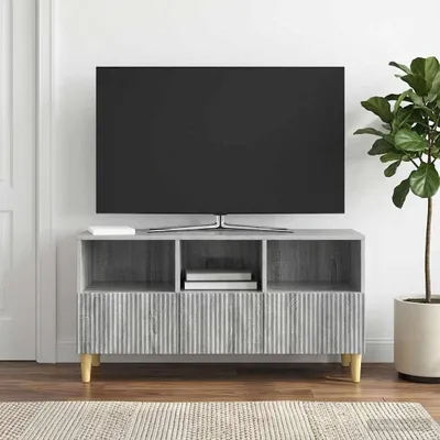Produktbild von vidaXL TV-Schränk Graues Sonoma 102 x 34,5 x 50 cm Holzwerkstoff