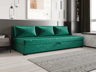 Obrázok produktu pre Jednolôžková posteľ 90x195 ZAJDA BIZ 2 s úložným priestorom - zelená
