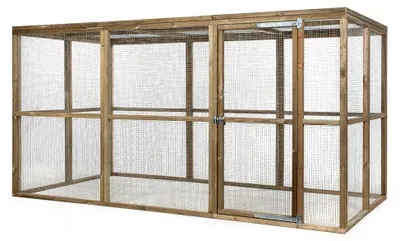 Obrázek produktu pro Fatmoose Voliéra CheeryChicken Cove ze dřeva pro slepice – 363 x 179 x 183 cm