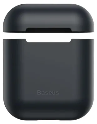 Produktbild von Baseus Airpods 1/2 Silikonhülle - Schwarz