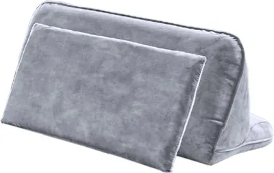 Produktbild von KAWOLA Rückenkissen WIOLO velvet grau