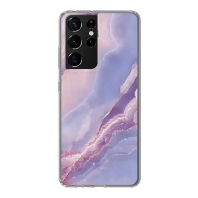 Produktbild von MuchoWow® Handyhülle Schutzhülle Hülle für Samsung Galaxy S21 Ultra Kalkstein - Naturstein - Mineralien Silikon Softcase Handy Hülle - Mobiltelefon