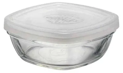 Image de Lunchbox Freshbox Transparent à carreaux avec couvercle (9 cm) (9 cm)