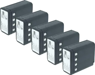 Produktbild von vhbw 5x Akku Ersatz für Bullard BNH-5447TIC, BU32H1-A für Funkgerät, Walkie Talkie (1200 mAh, 9,6 V, NiMH)