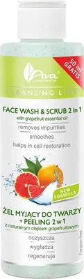 Obrázek produktu pro Ava Laboratory Cleansing Line Čisticí gel na obličej + peeling 2v1 s přírodním grapefruitovým olejem, 200 ml