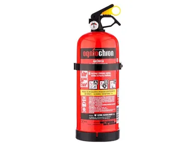 Produktbild von ABC 2kg Pulverfeuerlöscher mit Manometer und Aufhänger