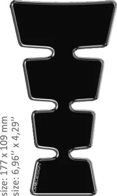 Image de Protection du réservoir du Tankpad, couvercle ONEDESIGN CGMEDBKP noir