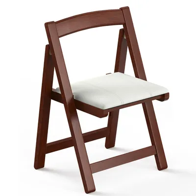 Produktbild von Klappstuhl Holz gepolstert Klappstuhl ergonomisch & faltbar Küchenstuhl Esszimmerstuhl Balkonstuhl platzsparend fertig montiert, Platzsparender
