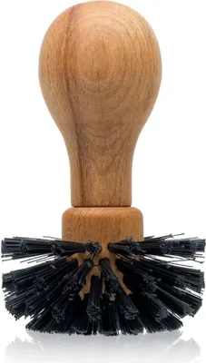 Produktbild von Barista Zubehör aus Naturmaterialien | Barista Pinsel | Reinigung der Espressomaschine von Pulverresten und Rückständen | passgenau für E61 | Durchmesser 62mm