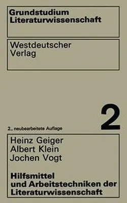 Obrázok produktu pre Hilfsmittel und Arbeitstechniken der Literaturwissenschaft