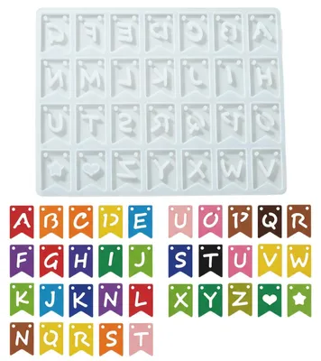 Immagine prodotto di Stampo in silicone per alfabeto - da A a Z - per la creazione di gioielli