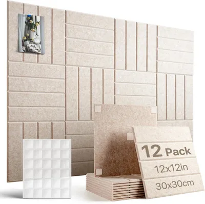 Productafbeelding van Vilt prikbord 120 x 90 cm, 12 stuks, 60 plakpads, voor kantoor