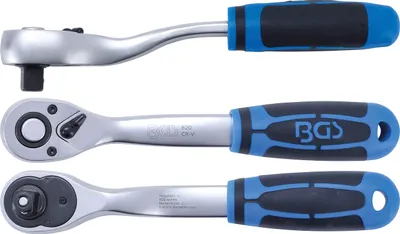 Obrázek produktu pro BGS 620 | oboustranná ráčna | jemné zuby | 12,5 mm (1/2") | ergonomické | protiskluzové | offsetové | ráčny | ráčny