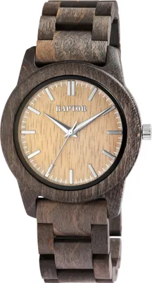 Produktbild von Raptor Herrenarmbanduhr "Elementary" aus Holz