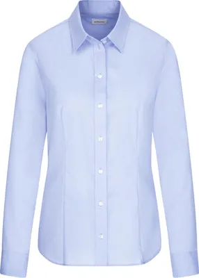 Produktbild von Seidensticker CITY-BLUSE Damen Langarm Kent Regular Hellblau 34