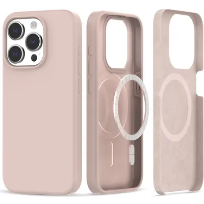 Produktbild von Etui Tech-Protect Silikon Magsafe Apple iPhone 15 Pro Candy Pink