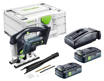 Produktbild von Festool PSBC 420 EB-Basic Akku Pendelstichsäge 18 V 120 mm Brushless + 2x Akku 4,0 Ah + Ladegerät + Systainer
