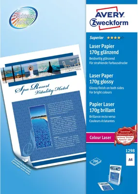 Immagine prodotto di Carta fotografica laser a colori AVERY Zweckform, A4, 170 g/m²