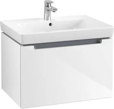 Produktbild von V&B Waschtischunterschrank Subway 2.0 63,7x42x45,4cm, Gr. chrom, glossy white