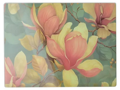 Productafbeelding van Aria, glazen schilderij, 40x30 cm, magnolia