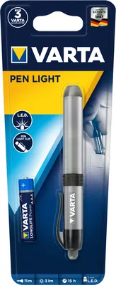 Produktbild von VARTA PEN LIGHT LED Taschenlampe silber 11,7 cm, 3 Lumen