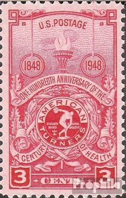 Produktbild von Briefmarken USA 1948 Mi 592 (kompl.Ausg.) postfrisch Turnerverbände