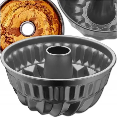 Obrázek produktu pro Forma na bábovku Ø 22 cm s komínkem, uhlíková ocel, nepřilnavá