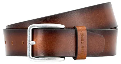 Produktbild von PIERRE CARDIN Basic Ledergürtel Hochwertige Verarbeitung, Silberne Metallschnalle, Vielseitig kombinierbar