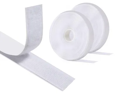 Productafbeelding van Zelfklevend klittenband 5 m x 20 mm, wit
