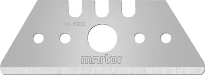 Produktbild von MARTOR 10 x TRAPEZKLINGE, Ersatzklingen Cuttermesser, Sicherheitsmesser, 19 mm, Scharf, Abgerundet, 2-fach Nutzbar, NR. 65232