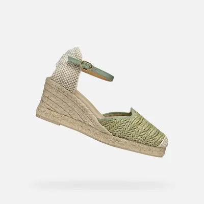 Produktbild von Geox Hellgrüne Damensandalen Gelsa Low 41