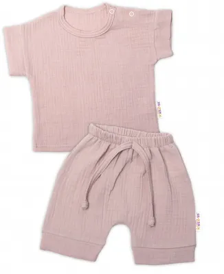 Imagen del producto de Conjunto de dos piezas para bebé Nellys, camiseta y pantalones cortos "BOY", color beige, talla 62