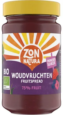 Immagine prodotto di Zonnatura Woudvruchten crema di frutta 75% frutta, 250g - senza zucchero, naturale