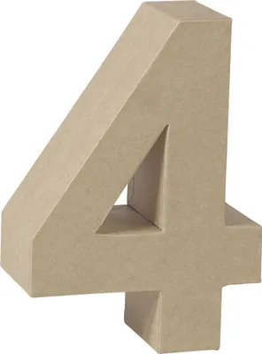 Immagine prodotto di KNORR prandell 2119293134 Numero 3D "4" 17,5 x 12,2 x 5,5 cm naturale