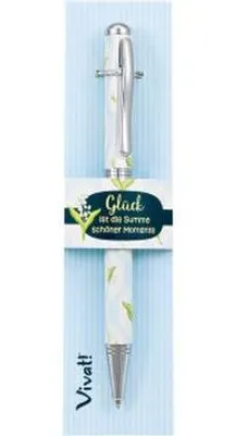 Produktbild von Kugelschreiber 'Glück ist die Summe schöner Momente'
