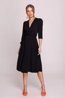 Produktbild von Stylove Midikleid für Frauen Gajza S404 schwarz M