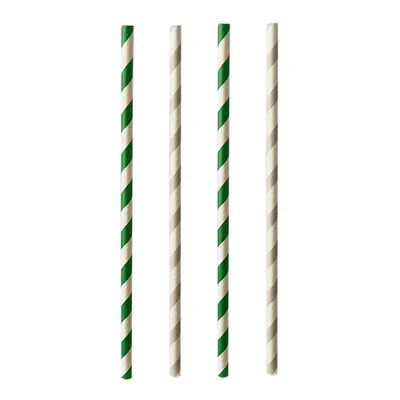 Produktbild von Papstar Papierstrohhalme "pure" Ø 6 mm · 20 cm farbig sortiert "Stripes" 20 x 25 Stück