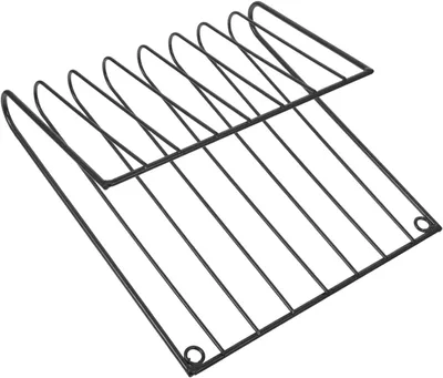 Produktbild von Schwarzer, wandmontierter Zeitschriftenständer aus Metall, Hängeorganizer für Zeitungen/Akten/Post, platzsparend