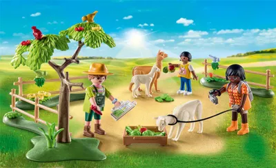 Image de PLAYMOBIL country 71251 randonneurs et alpagas