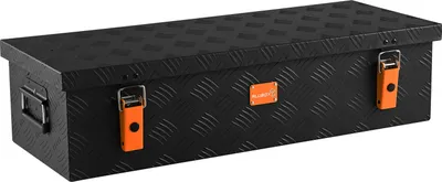Produktbild von ALUBOX Riffelblechbox 1.5mm Stärke 48 Liter Schwarz - extra leicht
