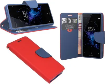 Obrázok produktu pre Sony Xperia XZ2 Compact puzdro na mobilný telefón flipové puzdro ochranné puzdro na smartfón červené