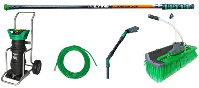 Produktbild von Unger HydroPower Ultra LC - Fortgeschrittenen-Set Carbon 24K 8,6m Set, reinigung